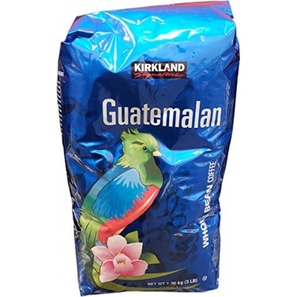 Kirkland Signature Guatemalan Whole Bean Medium Roast Coffee, 3 ...