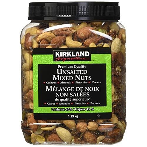 Kirkland Signature Extra Fancy Unsalted Mixed Nuts 2.5 Lb