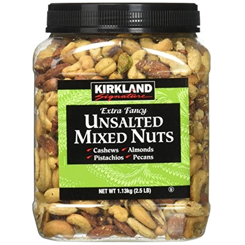 Kirkland Signature Extra Fancy Unsalted Mixed Nuts 2.5 Lb Pac