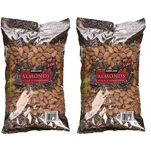 Kirkland Signature Supreme Whole Almonds, 2 Pack 3 Pounds