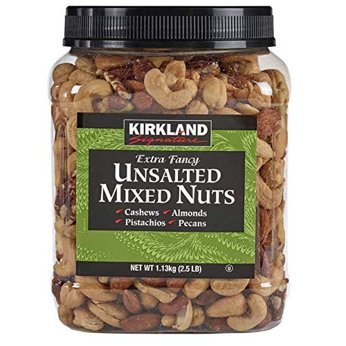 Kirkland Signature Extra Fancy Unsalted Mixed Nuts 2.5 Lbs.