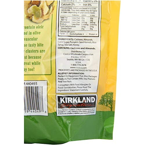Kirkland Signature Cashew Clusters - 907G
