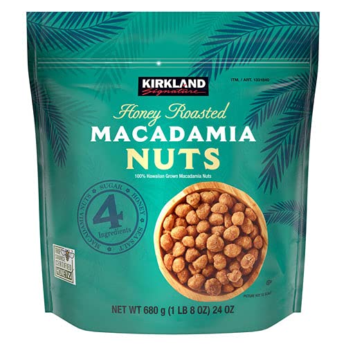 Kirkland Signature Honey Roasted Macadamia Nuts, 24 Ounce, 1.5 P