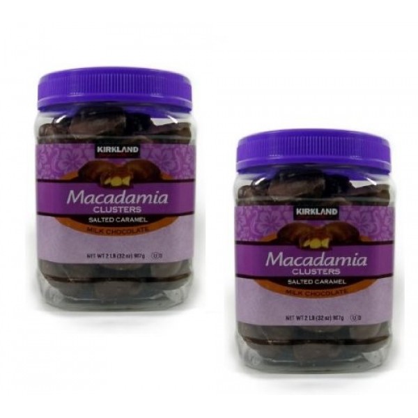 Kirkland Signature Macadamia Clusters Salted Caramel Milk Chocol...