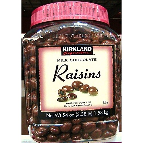 Kirkland Signature Milk Chocolate Raisins Covered In Milk Chocol