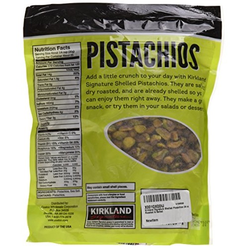 Kirkland Signature Nuts, Shelled Pistachios Roasted