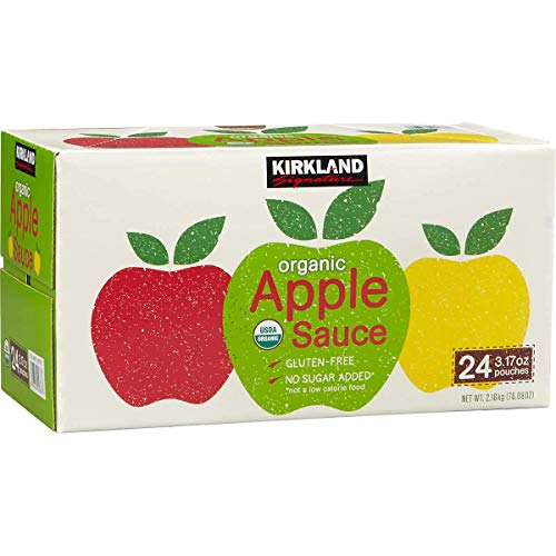 Kirkland Signature Organic Applesauce Pouch, 24 Count