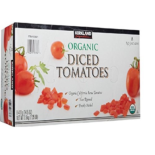 Kirkland Signature Organic Diced Tomatoes, 7.25 Pound