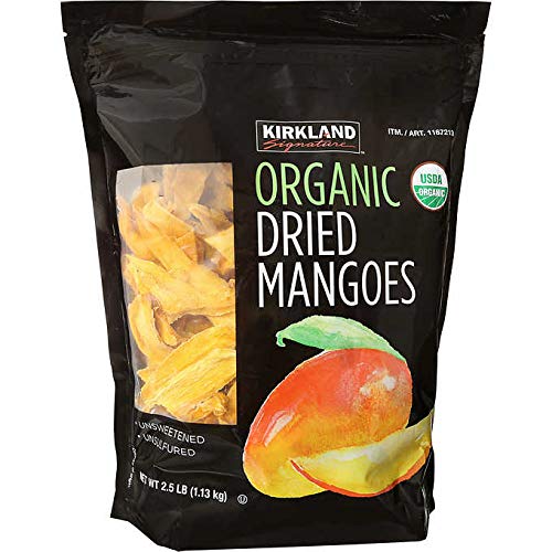 Kirkland Signature Organic Dried Mango, 40 Ounce - Pack Of 3