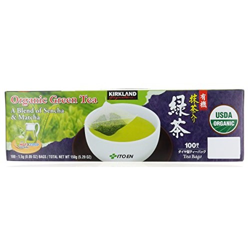 Kirkland Signature Organic Japanese Green Tea, A Blend of Sencha... Kirkland Signature Organic Japanese Green Tea, A Blend of Sencha...