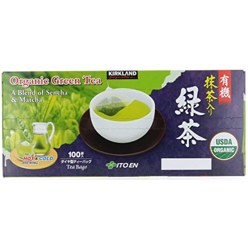 Kirkland Signature Organic Japanese Green Tea, A Blend of Sencha... Kirkland Signature Organic Japanese Green Tea, A Blend of Sencha...