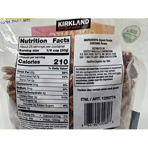 Kirkland Signature Organic Pecans