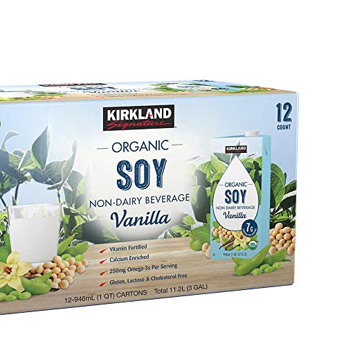 Kirkland Signature Organic Soymilk, Vanilla, 24-Pound Vanilla,