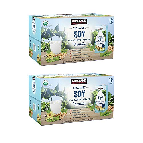 Kirkland Signature Organic Soymilk, Vanilla, 24-Pound Vanilla,