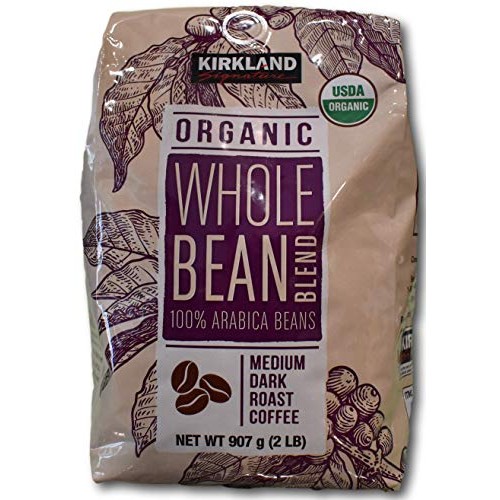 Kirkland Signature Organic Whole Bean Blend 100 % Arabica Beans