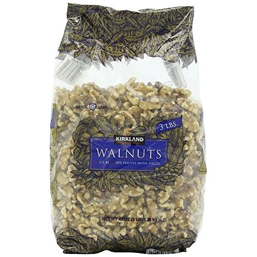 Kirkland Signature Walnuts, 3 Pounds 2 Pack