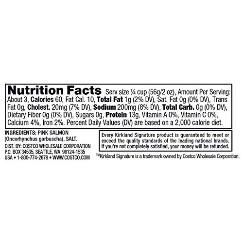 Kirkland Signature Wild Alaskan Pink Salmon 6/6 Ounce Cans
