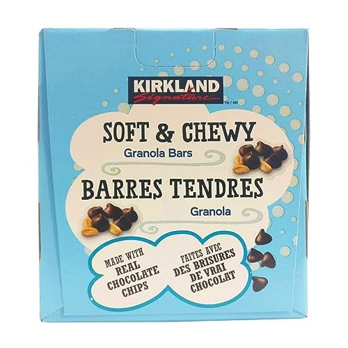 Kirkland Soft & Chewy Granola Bars, 64 Bars x 24g each, 1.5kg/3....