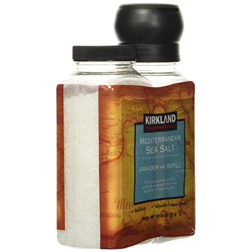 Kirklands Signature Mediterranean Sea Salt Grinder with Refill Kirklands Signature Mediterranean Sea Salt Grinder with Refill