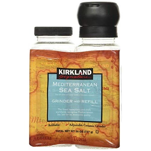 Kirklands Signature Mediterranean Sea Salt Grinder with Refill Kirklands Signature Mediterranean Sea Salt Grinder with Refill