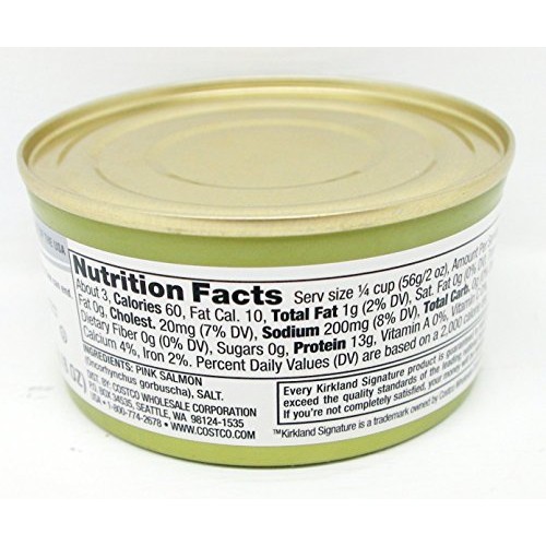 Kirklands Wild Alaskan Pink Salmon 3 6 Oz. Cans