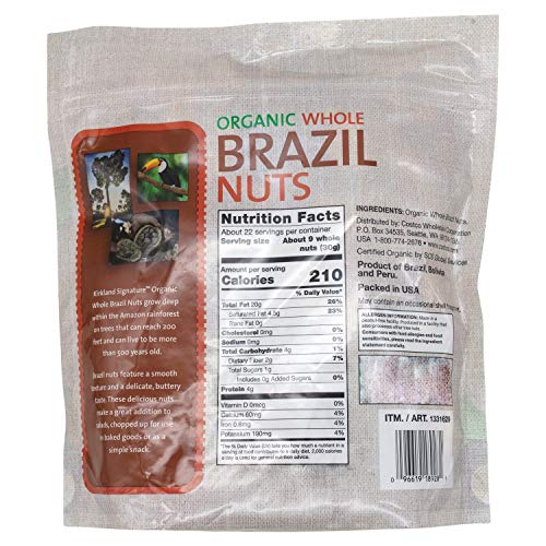 Organic Whole Brazil Nuts 1.5 Lbs