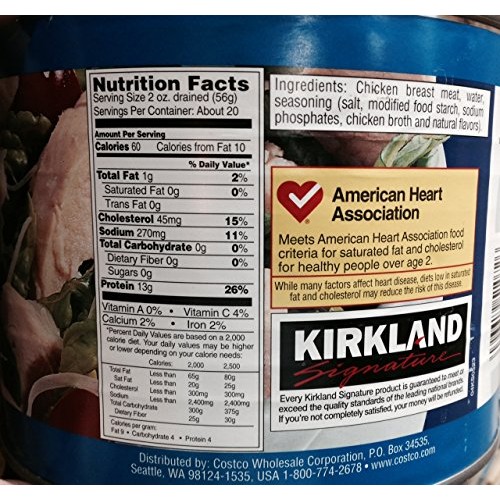 Premium Chunk Chicken Breast 68 Oz. Total