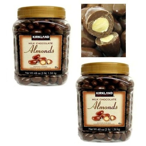 Twin Pack Kirkland Signature Milk Chocolate Almonds Roasted Almo