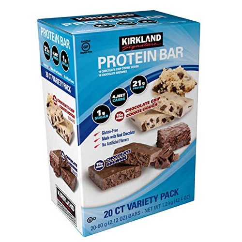 Kirkland | Signature Variety Protein Bars 20 Count | 21G Of Prot