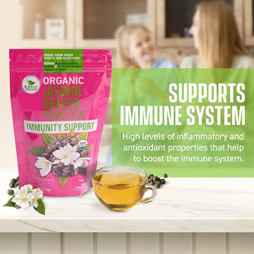 Jasmine Dragon Pearls Green Tea - Premium Flavor Organic Tea Jas