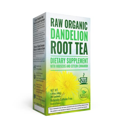 Dandelion Root Tea Detox Tea - Raw Organic Vitamin Rich Digestiv