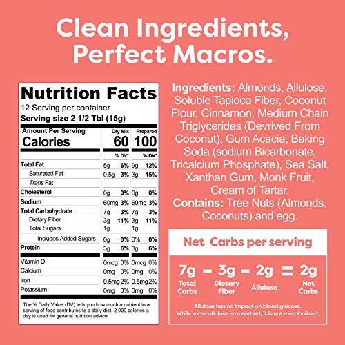 Kiss My Keto Baking Mix — Snickerdoodle Cookie | Low Sugar 1G,