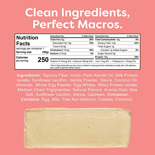 Kiss My Keto Bars Low Carb Bars 3g Net - White Chocolate Birth...