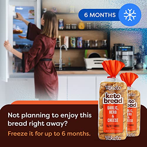 Kiss My Keto Bread Zero Carb 0g-Net – Wheat Bread Loaf, Low Ca...