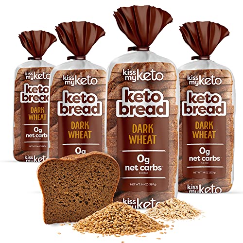 Kiss My Keto Bread Zero Carb 0g-Net – Wheat Bread Loaf, Low Ca...
