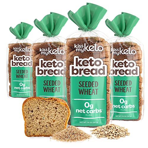 Kiss My Keto Bread Seeded Wheat — Zero Carb Bread 0G Net, 6G P