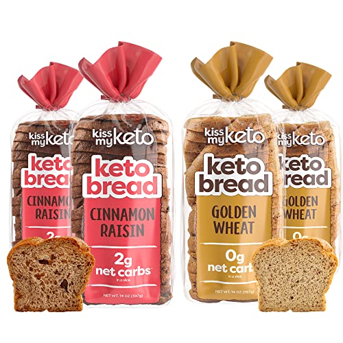 Kiss My Keto Bread Zero Carb 0g-Net – Wheat Bread Loaf, Low Ca...