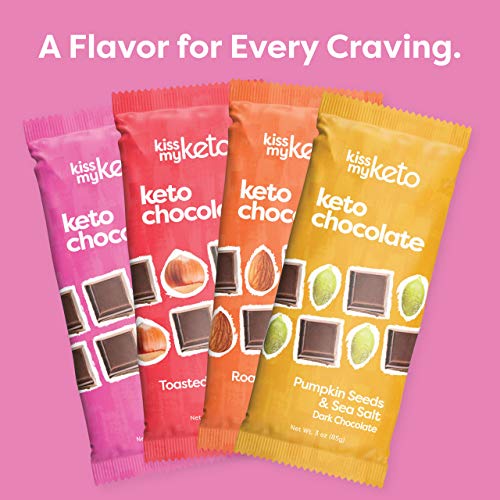 Kiss My Keto Chocolate — Low Carb 100% Sugar Free Chocolate Bars