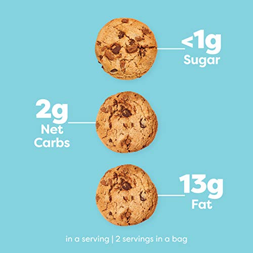 Kiss My Keto Cookies Chocolate Chip – 2g Net Low Carb Cookies, A...