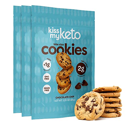 Kiss My Keto Cookies Chocolate Chip – 2g Net Low Carb Cookies, A...