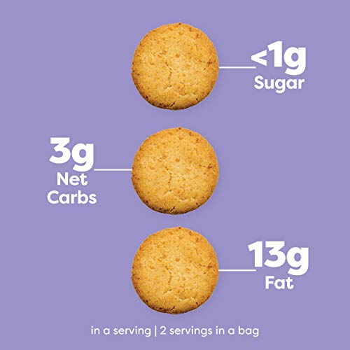 Kiss My Keto Cookies Vanilla Butter – 2g Net Low Carb Cookies, A...