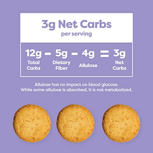 Kiss My Keto Cookies Vanilla Butter – 2g Net Low Carb Cookies, A...