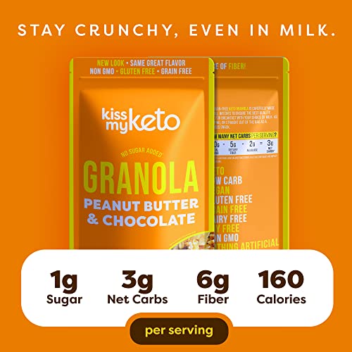 Kiss My Keto Granola Cereal – Peanut Butter Chocolate Keto Grano...