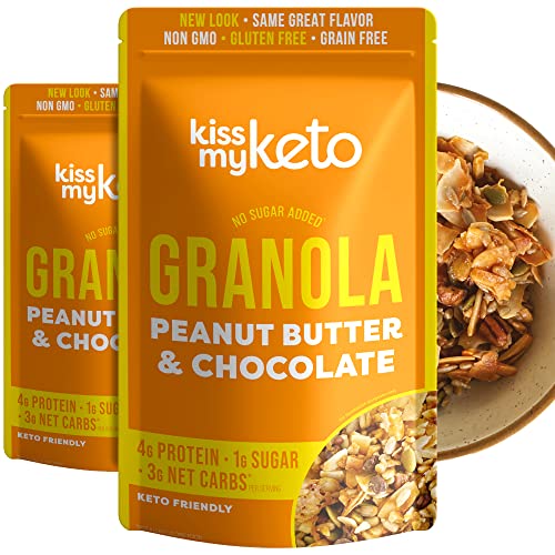 Kiss My Keto Granola Cereal – Peanut Butter Chocolate Keto Grano...