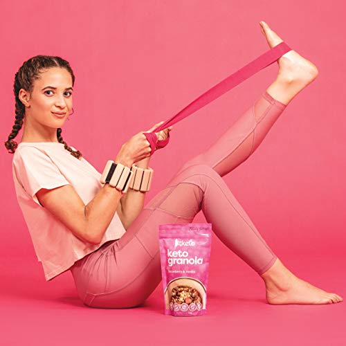 Kiss My Keto Granola Cereals Breakfast - Strawberry & Vanilla Gr...