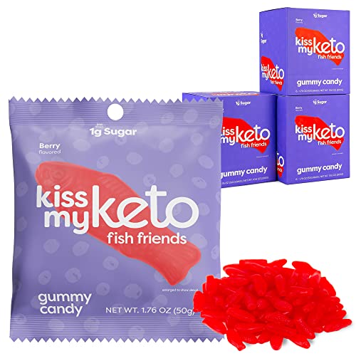 Kiss My Keto Gummies Candy – Low Carb Candy Gummy Fish, Keto Sna...