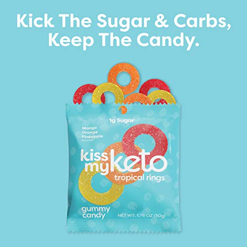 Kiss My Keto Gummies Candy – Low Carb Candy Gummy Rings, Keto Sn...