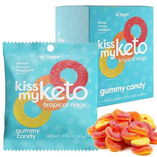 Kiss My Keto Gummies Candy – Low Carb Candy Gummy Rings, Keto Sn...