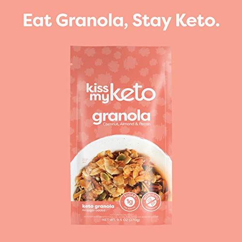 Kiss My Keto Nut Granola Breakfast Cereal - Coconut, Almond, Pec...
