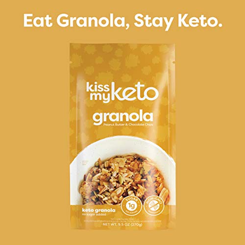 Kiss My Keto Nut Granola Breakfast Cereal - Nut Butter & Chocola...